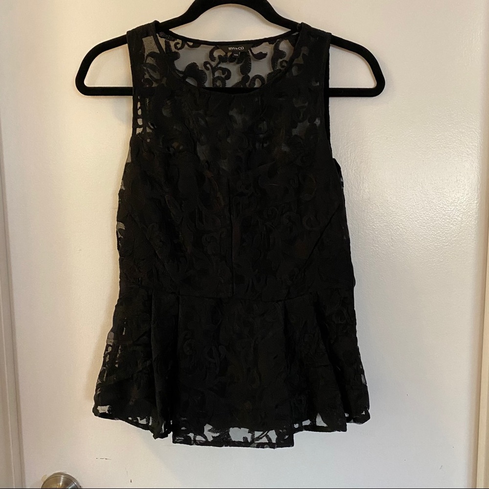 Black Lace Top